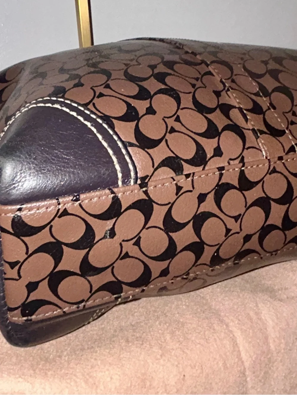 Coach Chelsea Heritage Stripe Signature Tote. Mint Condition
